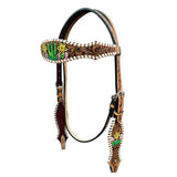 BER343-Western Leather Headstall