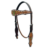 BER346-Western Leather Headstall