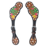 BER346-Western American Leather Spur Strap