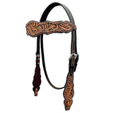 BER348-Western Leather Headstall