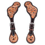 BER350-Western American Leather Spur Strap