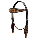 BER354-Western Leather Headstall