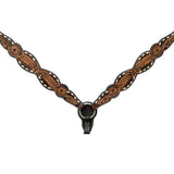 BER355-Western Leather Breast Collar