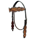 BER355-Western Leather Headstall