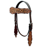 BER359-Western Leather Headstall