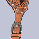 BER360-Western American Leather Spur Strap