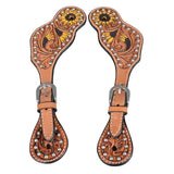 BER360-Western American Leather Spur Strap