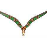 BER363-Western Leather Breast Collar