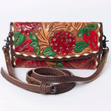 ADBG889 Wallet Hand Tooled Genuine Western Leather Women Bag