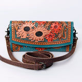 ADBG889 Wallet Hand Tooled Genuine Western Leather Women Bag