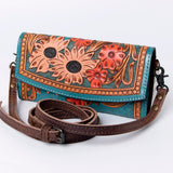 ADBG889 Wallet Hand Tooled Genuine Western Leather Women Bag