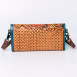 ADBG889 Wallet Hand Tooled Genuine Western Leather Women Bag