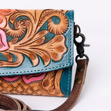 ADBG889 Wallet Hand Tooled Genuine Western Leather Women Bag