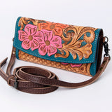 ADBG889 Wallet Hand Tooled Genuine Western Leather Women Bag