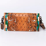 ADBG889 Wallet Hand Tooled Genuine Western Leather Women Bag