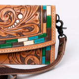 ADBG889 Wallet Hand Tooled Genuine Western Leather Women Bag