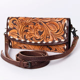 ADBG889 Wallet Hand Tooled Genuine Western Leather Women Bag