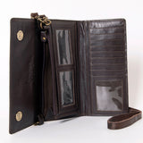 LC-ADBGM294B Wallet Hair On Genuine Western Leather Women Bag