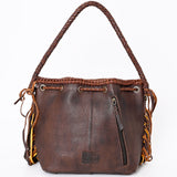 LC-ADBGM273A Bucket Hair On Genuine Western Leather Women Bag