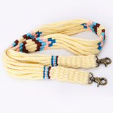 ADWSX109 Hand braided Wool strand Crossbody Handle Strap