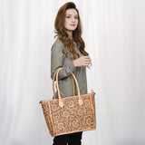 ADBGZ734 Tote Hand Tooled Genuine Western Leather Women Bag