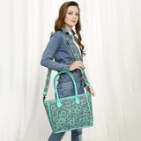 ADBGZ734 Tote Hand Tooled Genuine Western Leather Women Bag