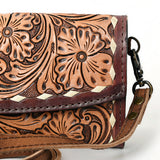 ADBG889 Wallet Hand Tooled Genuine Western Leather Women Bag