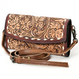 ADBG889 Wallet Hand Tooled Genuine Western Leather Women Bag