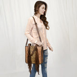 ADBG1086 Tote Hand Tooled Genuine Western Leather Women Bag