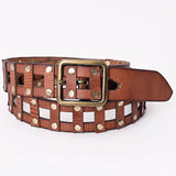 ADBLF198 Genuine American Leather Belt Men and Women