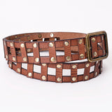 ADBLF198 Genuine American Leather Belt Men and Women