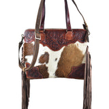 LC-ADBGS191BRW Messenger Genuine Western Leather Women Bag