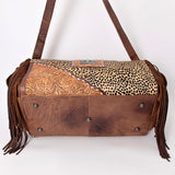 ADBG608 Duffel Hair On Genuine Western Leather Women Bag