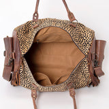 ADBG608 Duffel Hair On Genuine Western Leather Women Bag