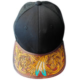 LC-ADCP101O Genuine Western Leather Men Women Cap