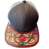 LC-ADCP102K Genuine Western Leather Men Women Cap