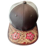 LC-ADCP102M Genuine Western Leather Men Women Cap