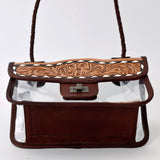 ADBG1129 Clear Bag Genuine Western Leather Women Bag