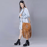 LC-ADBG1062B Messenger Genuine Western Leather Women Bag