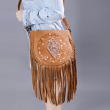 LC-ADBG1062B Messenger Genuine Western Leather Women Bag