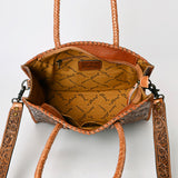 ADBG1131 Tote Hand Tooled Genuine Western Leather Women Bag