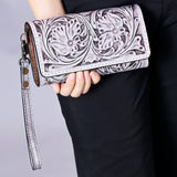 ADBG1132 Wristlet Genuine Western Leather Women Bag