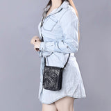 ADBG1135 Cellphone Holder Genuine Western Leather Women Bag