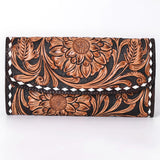 ADBGA363 Wallet Hand Tooled Genuine Western Leather Women Bag