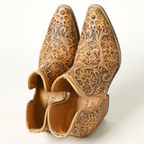 ADFT165 Hand Tooled Genuine Western Leather Ankle Boot