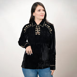 ADSH029 Velvet Women Shirt Dress Tunic Ladies Girl Top