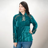 ADSH036 Velvet Women Shirt Dress Tunic Ladies Girl Top