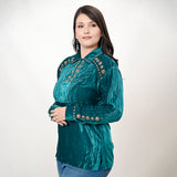 ADSH036 Velvet Women Shirt Dress Tunic Ladies Girl Top