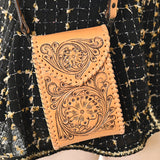 ADBGZ750 Cellphone Holder Genuine Western Leather Women Bag