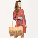 ADBGZ756 Tote Hand Tooled Genuine Western Leather Women Bag